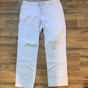 White Chaps Flat Front Pants